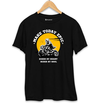 Make Today Epic Biker T-Shirt  Black-XXL