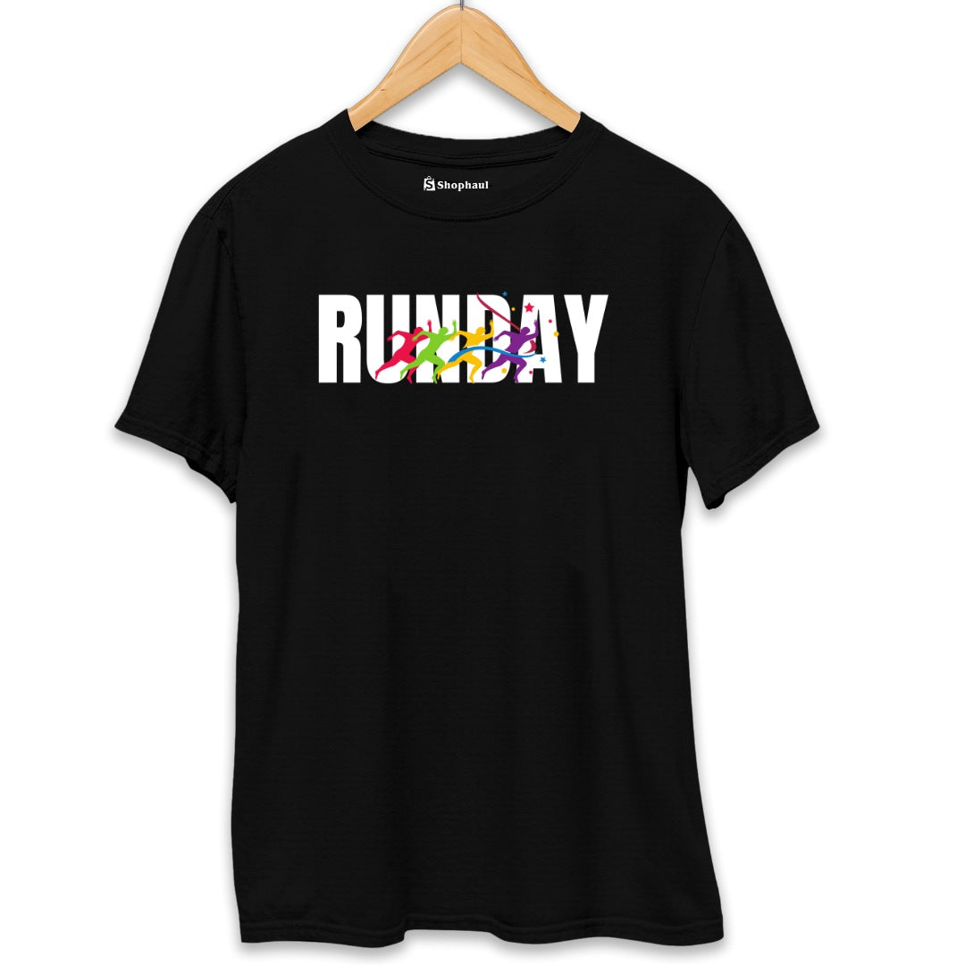 Runday Running T-Shirt  Black-XXL