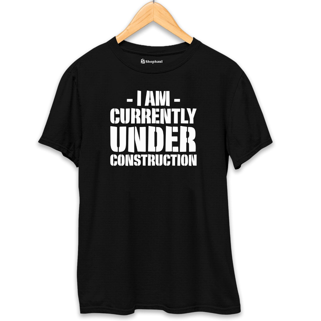 I am under Construction Gym T-Shirt  Black-XXL