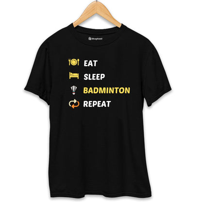 Eat Sleep Badminton T-Shirt The Shophaul