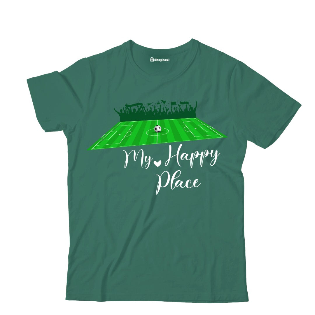 Kids My Happy Place Football T-Shirt The Shophaul