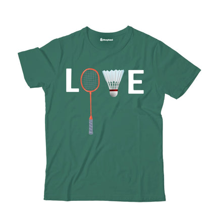 Kids Love Badminton T-Shirt The Shophaul