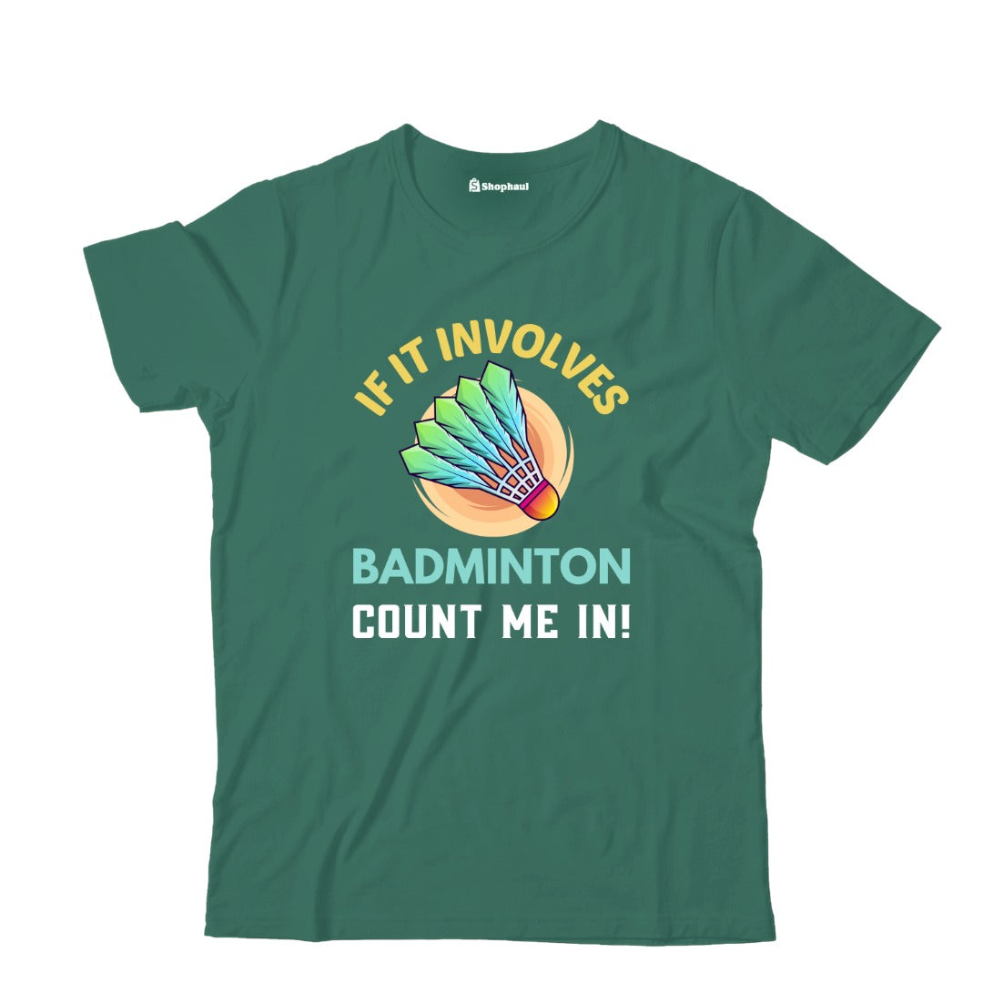 Kids If it Involves Badminton T-Shirt The Shophaul