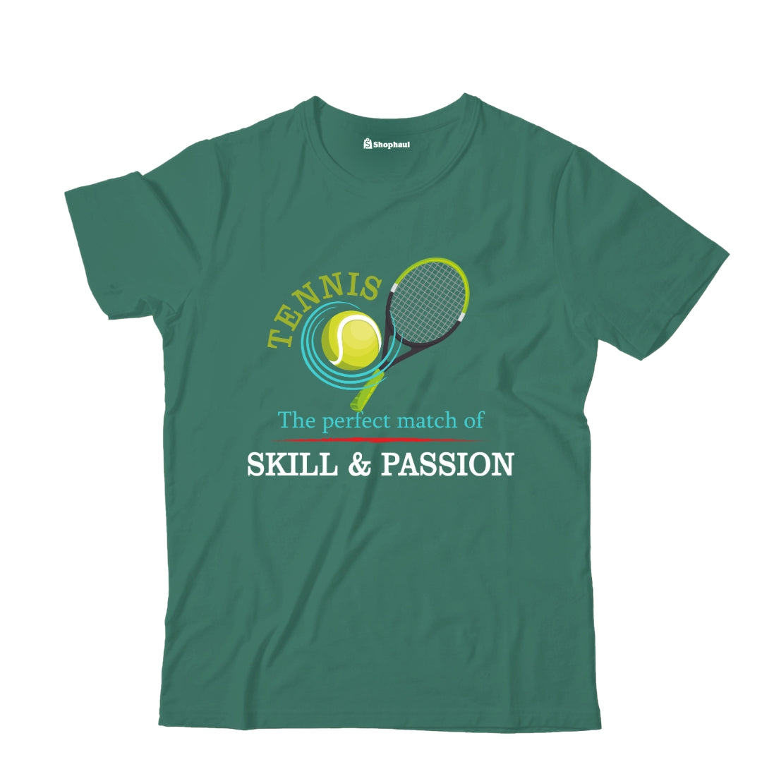 Kids Tennis is perfect match of Skill and Passion T-Shirt The Shophaul