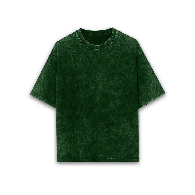 Unisex Acid Wash Oversized T-shirt - Plain
