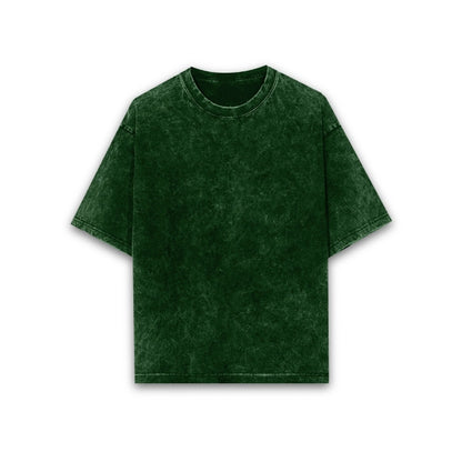 Unisex Acid Wash Oversized T-shirt - Plain