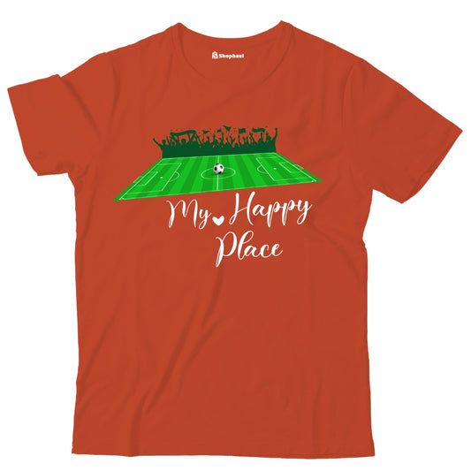 Kids My Happy Place Football T-Shirt