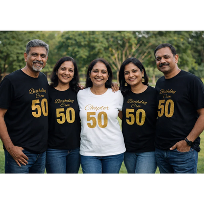 50th birthday t shirts for group