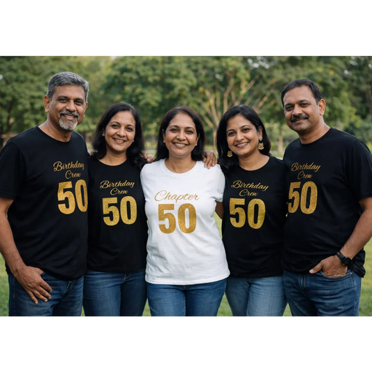 50th birthday t shirts for group