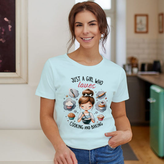 Just a girl Loves Cooking T-Shirt