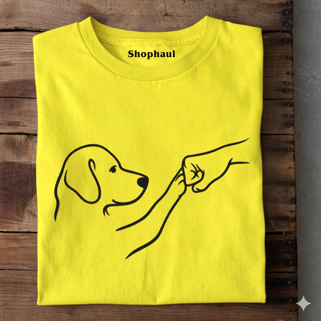 Dog First Bump Unisex T-Shirt - The Shophaul Designs