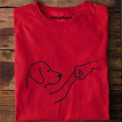 Dog First Bump Unisex T-Shirt - The Shophaul Designs