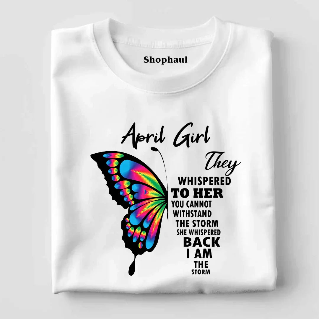 April Girl Birthday T-Shirt