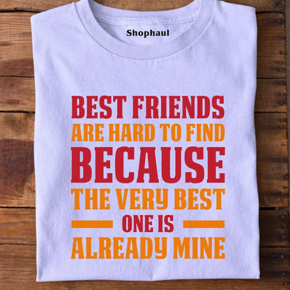Best Friends are Hard to Find T-Shirt - Lavender / XS best friend, friends