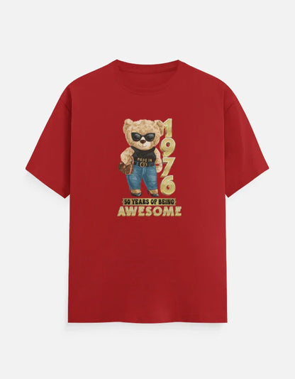 1976 | 50 Years of Being Awesome Bear Girl T-Shirt