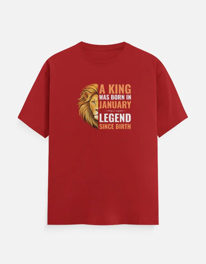 A King was Born in January T-Shirt