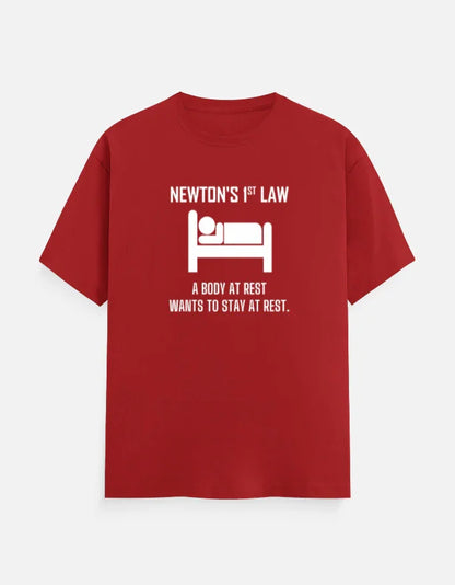 Newton's First Law Physics T-Shirt - Black / XS
