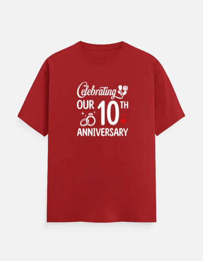 10 year anniversary T-Shirt - Black / S anniversary shirts for married couples,funny anniversary t shirts,happy anniversary shirts,husband and wife anniversary t shirts,we still do anniversary shirts The Shophaul Designs
