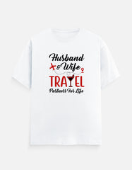 Husband and Wife Travel Partners for Life T-Shirt
