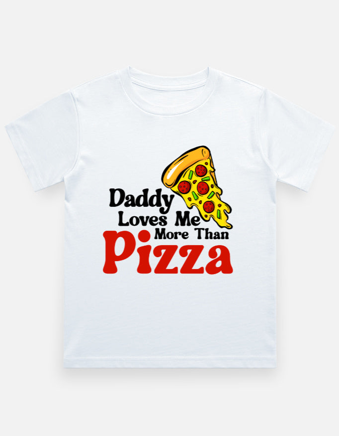 Kids Dad Loves Me Morethan Pizza T-Shirt