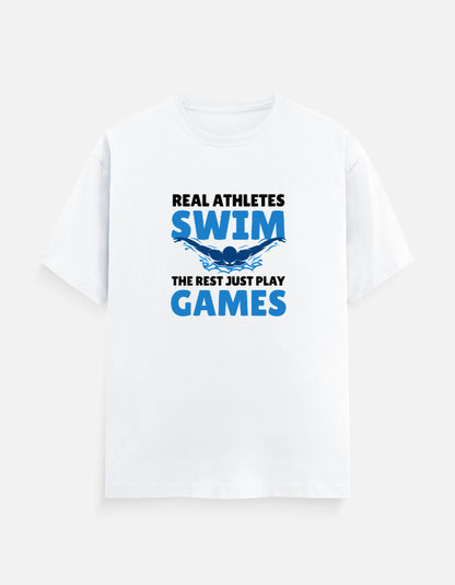 Real Athletes Swim T-Shirt