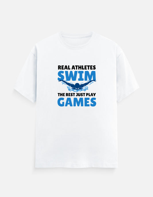 Real Athletes Swim T-Shirt