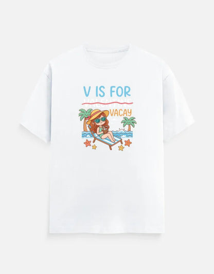 Vis for Vacay Beach T-Shirt - White / S