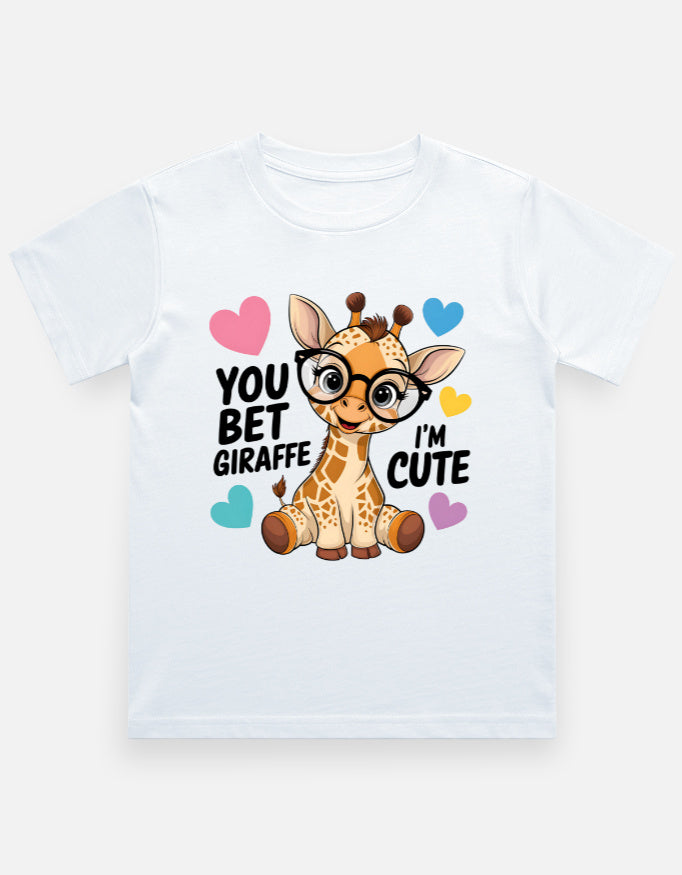 Kids Looking Cute Giraffe T-Shirt