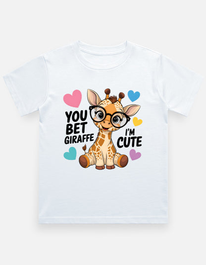 Kids Looking Cute Giraffe T-Shirt