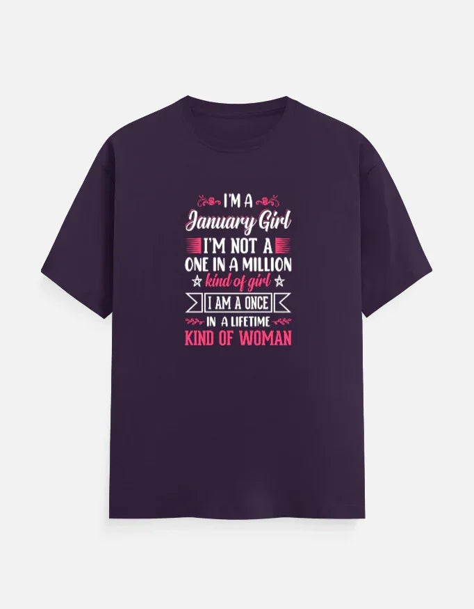 I'M A January Girl T-Shirt The Shophaul Designs