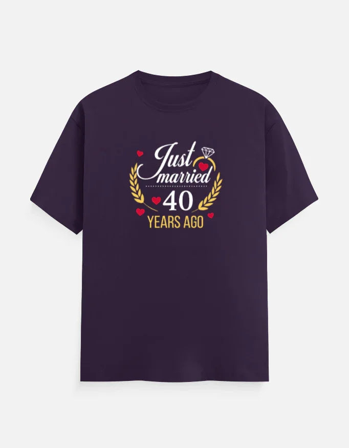 40th anniversary T-Shirt for Couples The Shophaul Designs