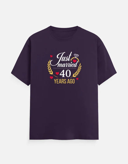 40th anniversary T-Shirt for Couples The Shophaul Designs