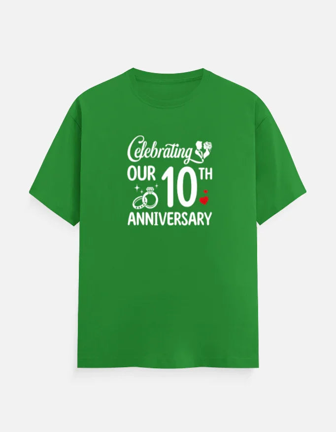 10 year anniversary T-Shirt - Black / S anniversary shirts for married couples,funny anniversary t shirts,happy anniversary shirts,husband and wife anniversary t shirts,we still do anniversary shirts The Shophaul Designs