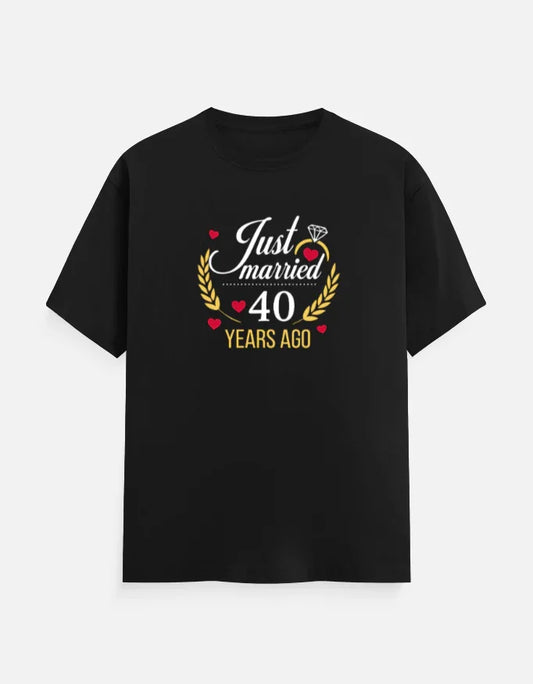 40th anniversary T-Shirt for Couples The Shophaul Designs