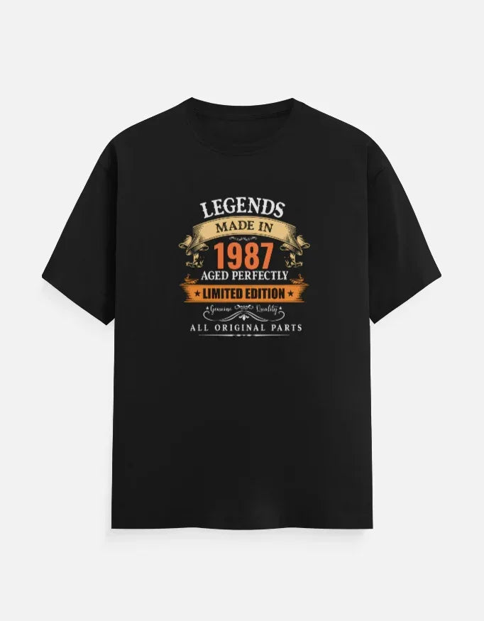 Legends Made in 1987 T-Shirt The Shophaul Designs