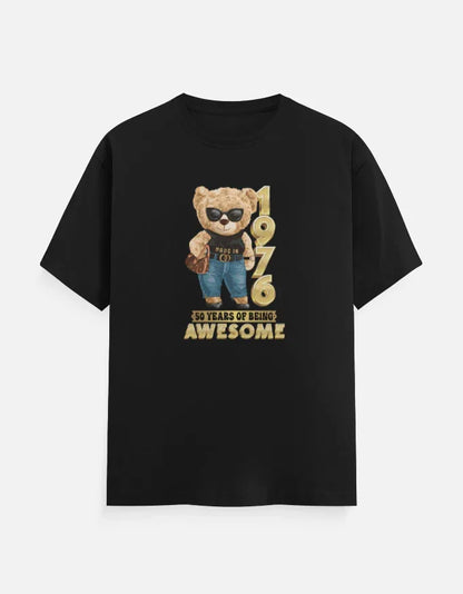 1976 | 50 Years of Being Awesome Bear Girl T-Shirt