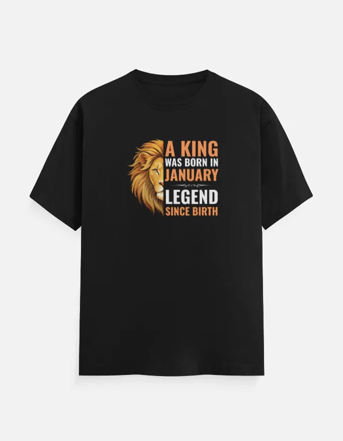 A King was Born in January T-Shirt