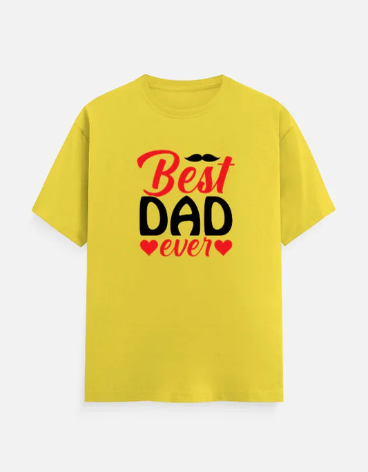 Best Dad Ever T-Shirt - New Yellow / XS