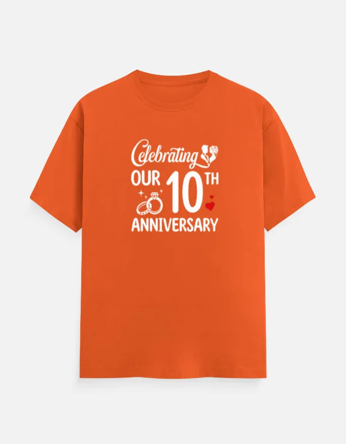 10 year anniversary T-Shirt - Black / S anniversary shirts for married couples,funny anniversary t shirts,happy anniversary shirts,husband and wife anniversary t shirts,we still do anniversary shirts The Shophaul Designs
