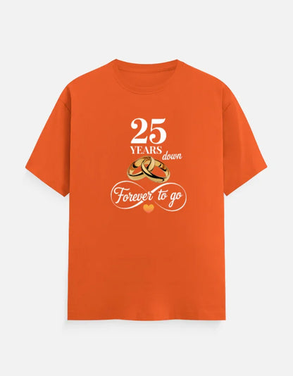 25th Anniversary T-Shirt for Couple The Shophaul Designs