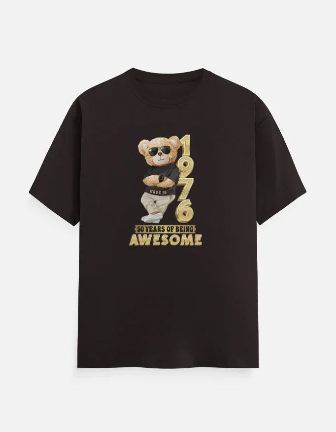 1976 | 50 Years of Being Awesome Teddy Bear Men T-Shirt