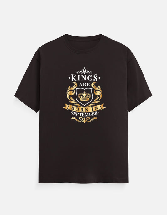 Kings Are born in September T-Shirt