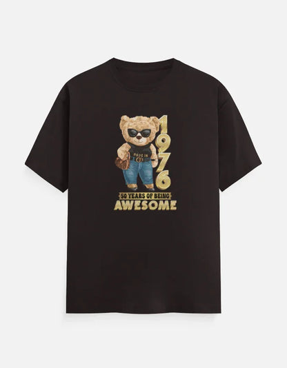 1976 | 50 Years of Being Awesome Bear Girl T-Shirt