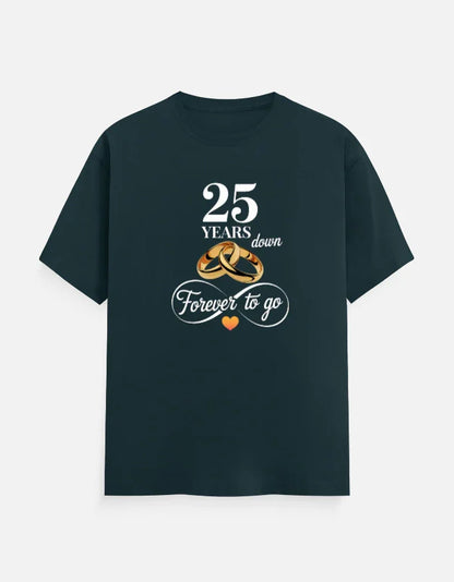 25th Anniversary T-Shirt for Couple The Shophaul Designs