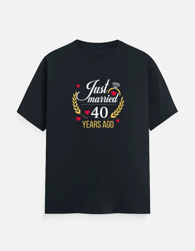 40th anniversary T-Shirt for Couples The Shophaul Designs