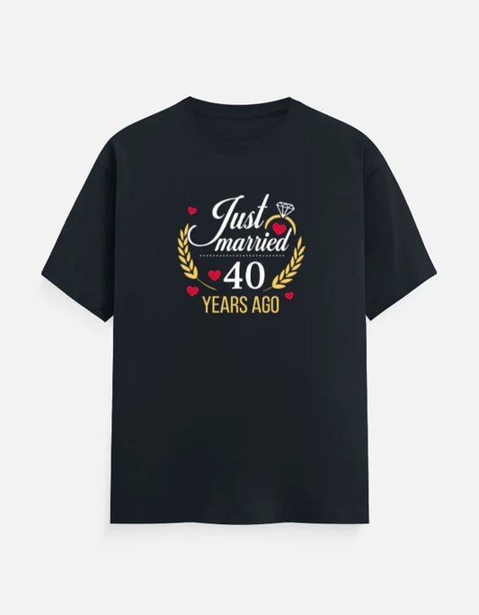 40th anniversary T-Shirt for Couples The Shophaul Designs