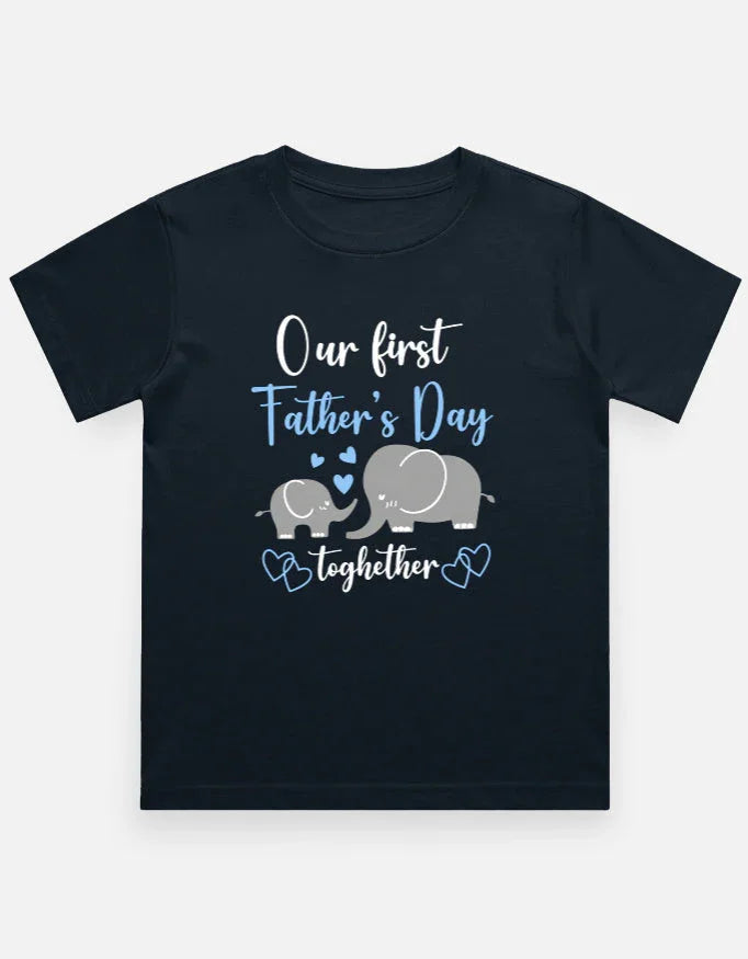 Our First Fathers day Together Matching T-Shirt Our First Fathers day Together Matching T-Shirt - Default Title