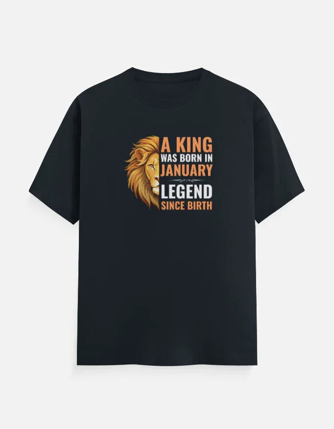 A King was Born in January T-Shirt
