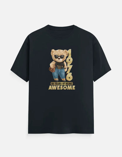 1976 | 50 Years of Being Awesome Bear Girl T-Shirt