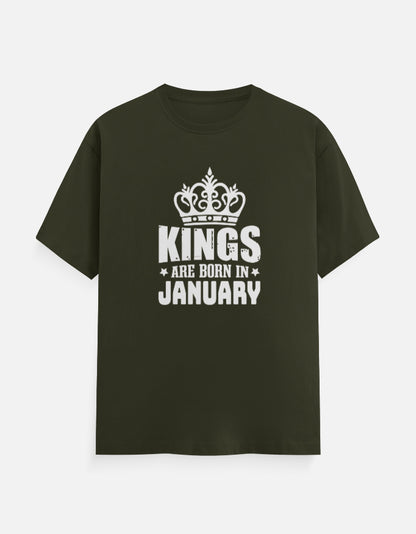 Kings are Born in January T-Shirt